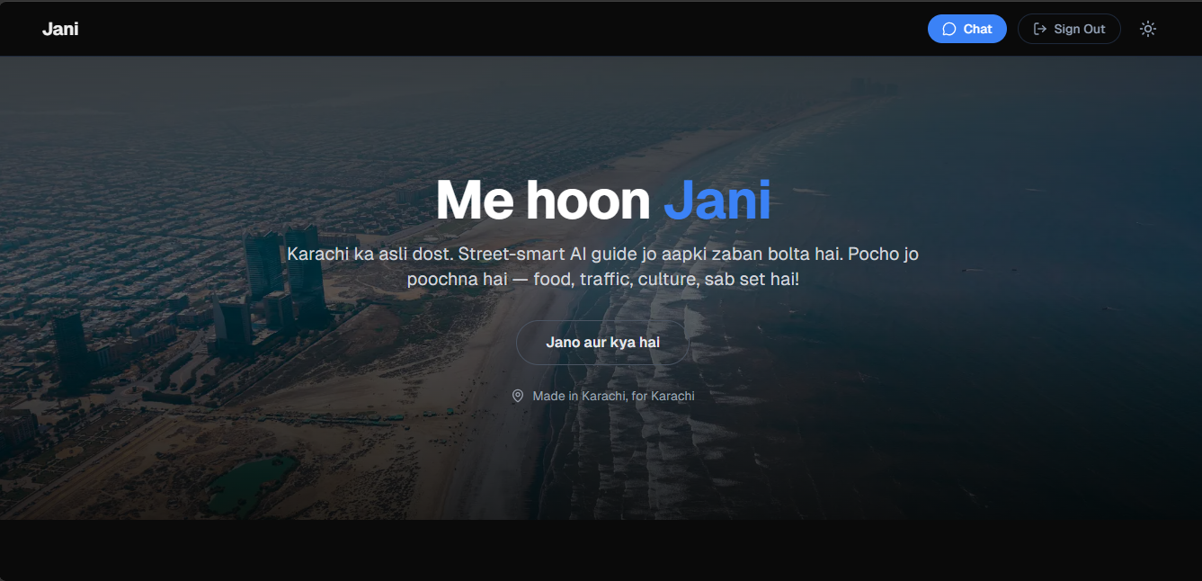 Jani — Karachi ka Asli Dost